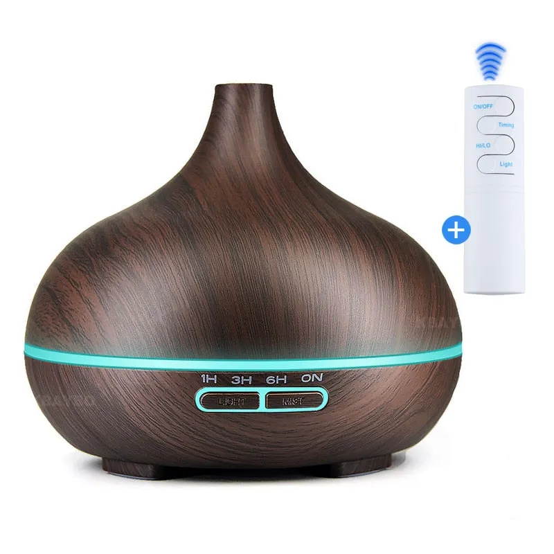 Electric Aroma Essential oil diffuser ultrasonic aromatherapy air humidifier 7 Color LED Night Light with remote control and APP