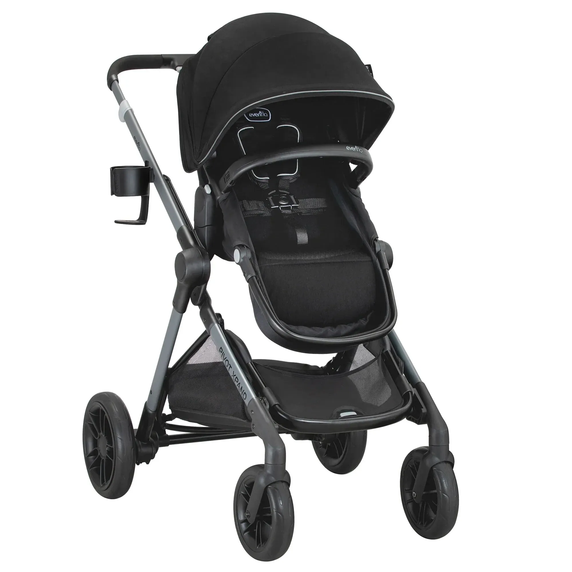 Evenflo Pivot Xpand Travel System with LiteMax Infant Car Seat - Sabino Grey