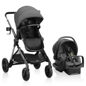 Evenflo Pivot Xpand Travel System with LiteMax Infant Car Seat - Sabino Grey