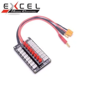 ExcelRC Para Board Parallel Charging Board XT60 and 4mm Banana Connector JST Plug 2S 3S