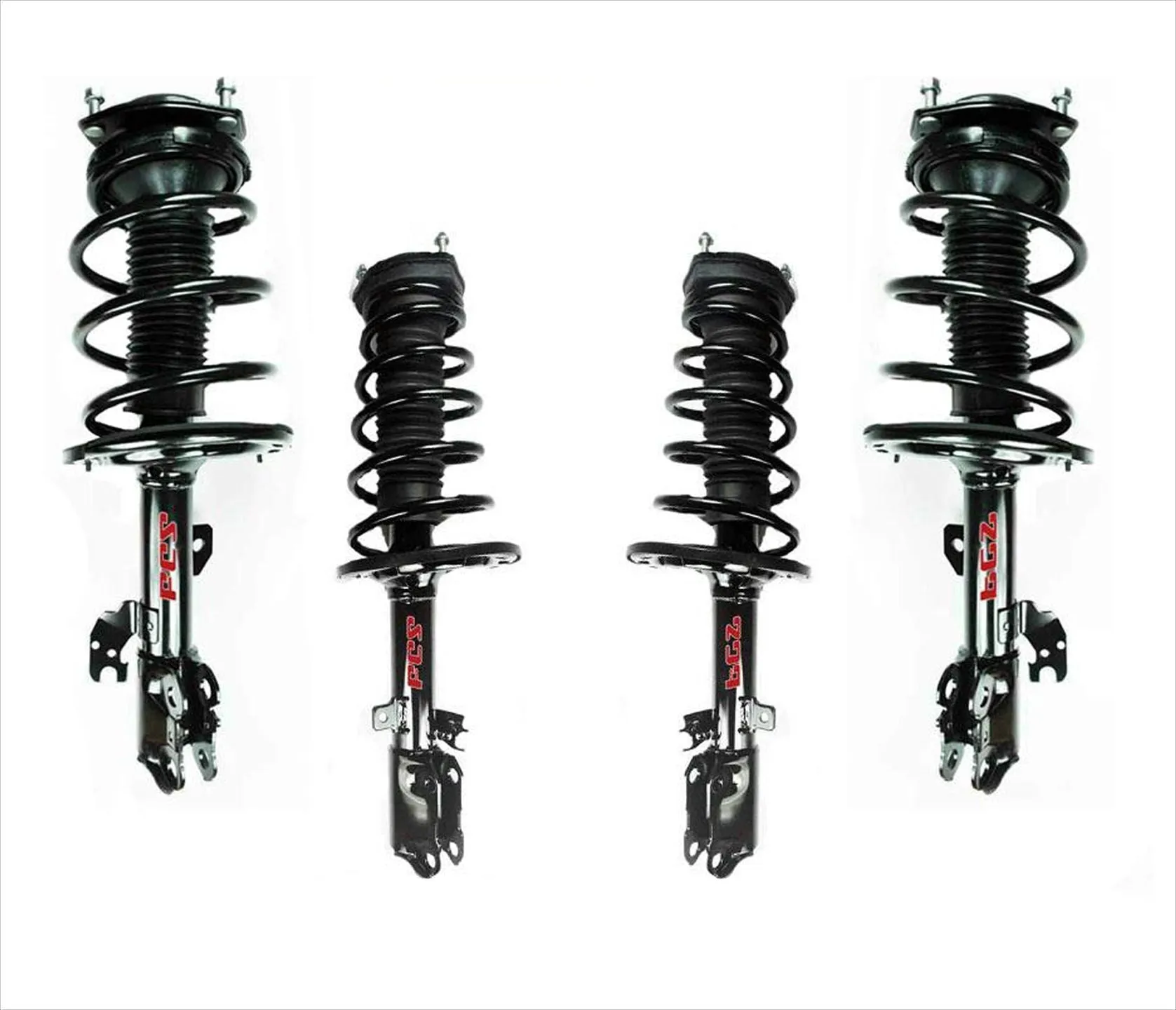 Fits For 10-12 Lexus ES350 F & R Complete Coil Spring Strut Assembly 4pc