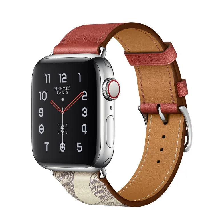 For Apple Watch 3 / 2 / 1 Generation 42mm Universal Silk Screen Psingle-ring Watch Band(Red)