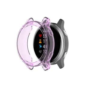 For Garmin Venu TPU Wrapped Empty Half Case Watch Case(Transparent Purple)