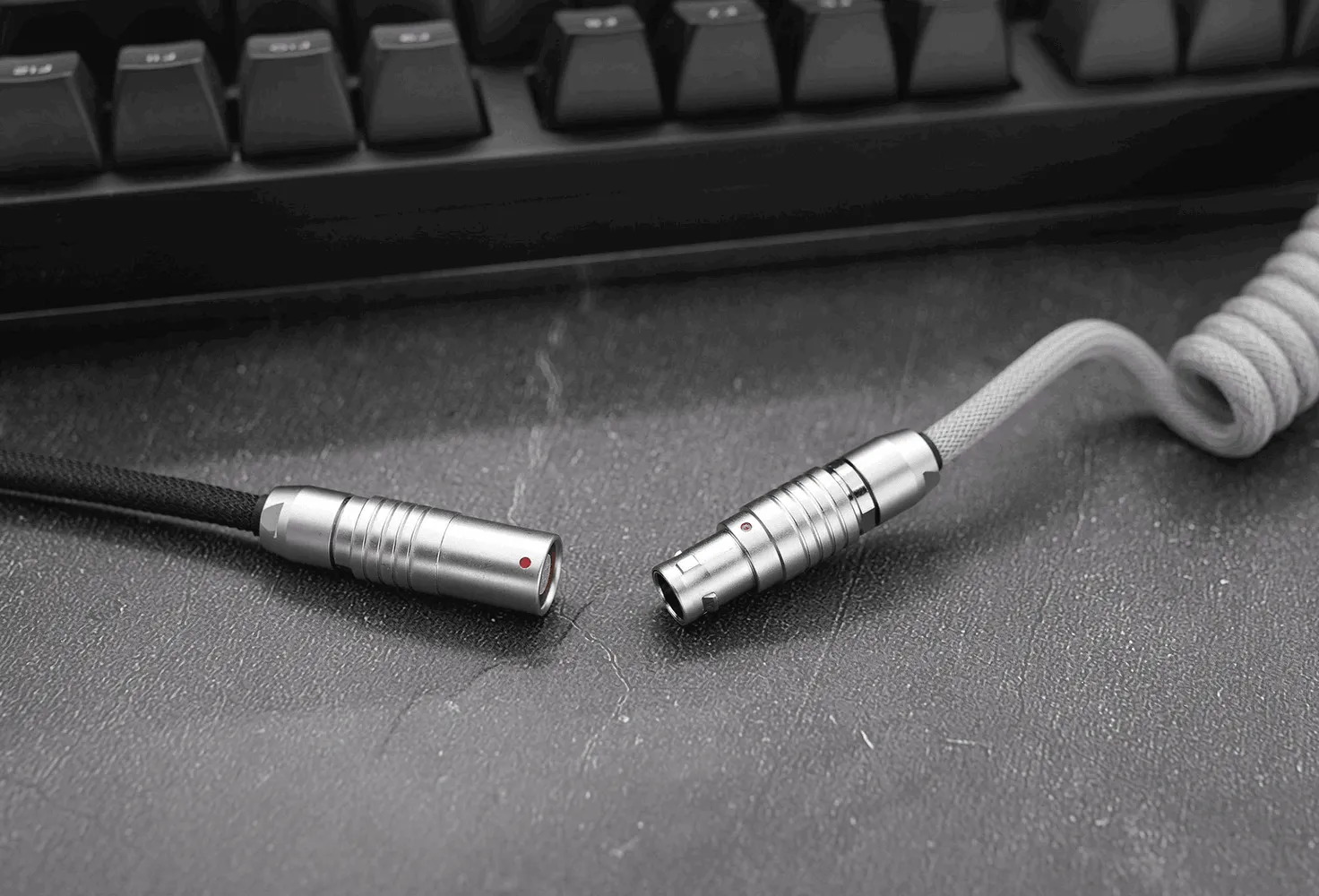 GeekCable Grey Handmade Customized Mechanical Keyboard Data Cable