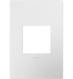 Gloss White-on-White, 1-Gang Wall Plate