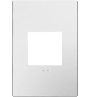 Gloss White-on-White, 1-Gang Wall Plate