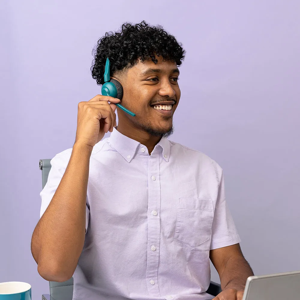 GO Work POP Wireless On-Ear Headset Teal