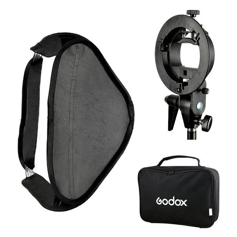 Godox 80 x 80cm Tulip Square Collapsible Softbox with S-2 Bracket and Case Set (DEMO STOCK)