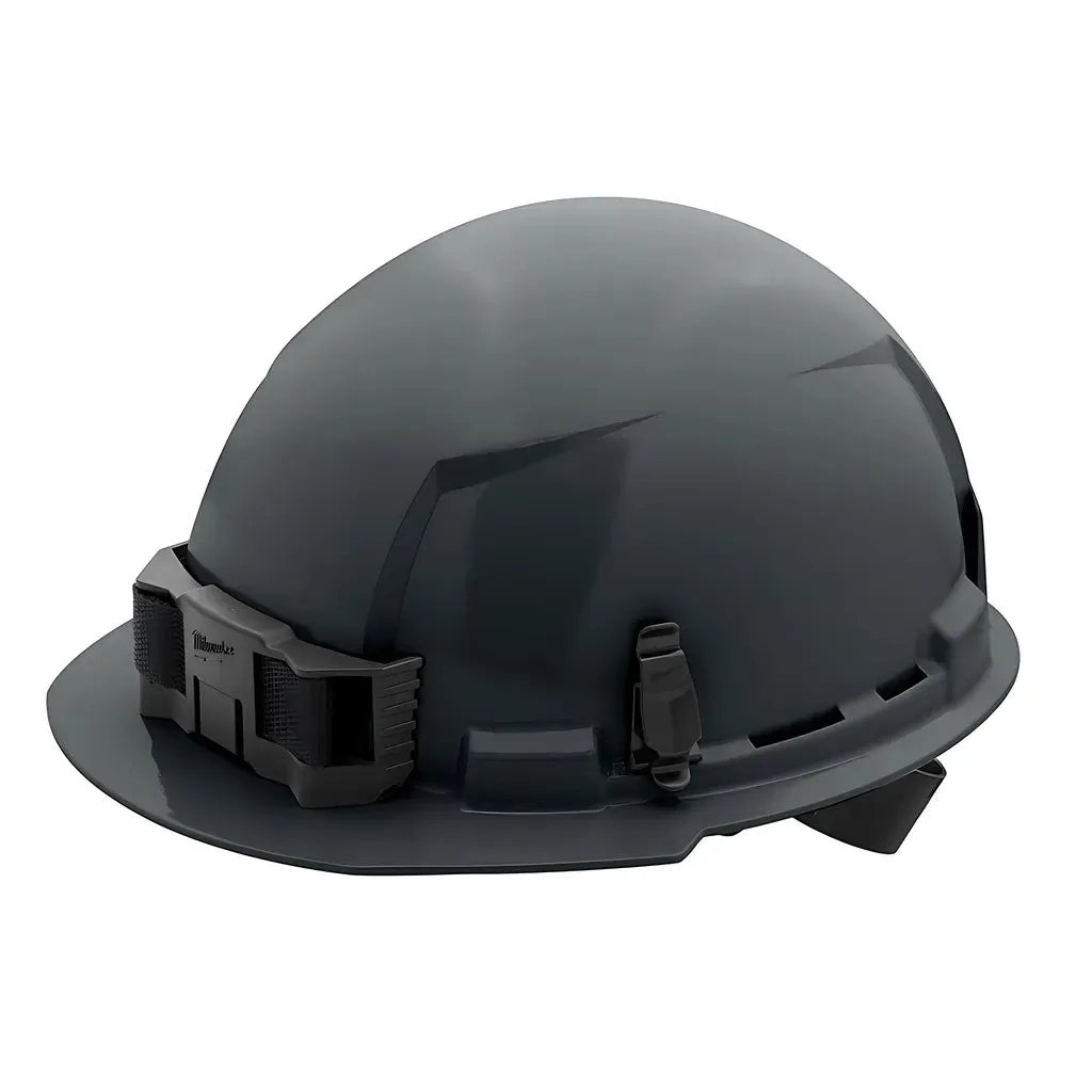 Gray Front Brim Hard Hat w/4pt Ratcheting Suspension - Type 1, Class E