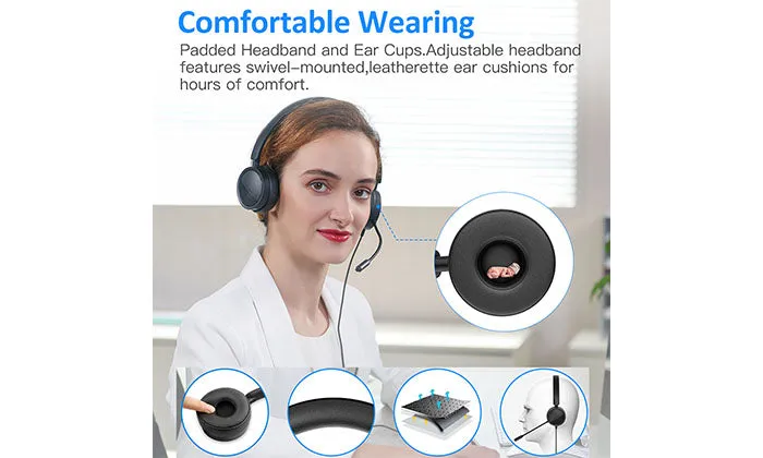 H360 3.5mm/USB Wired Telephone Headset