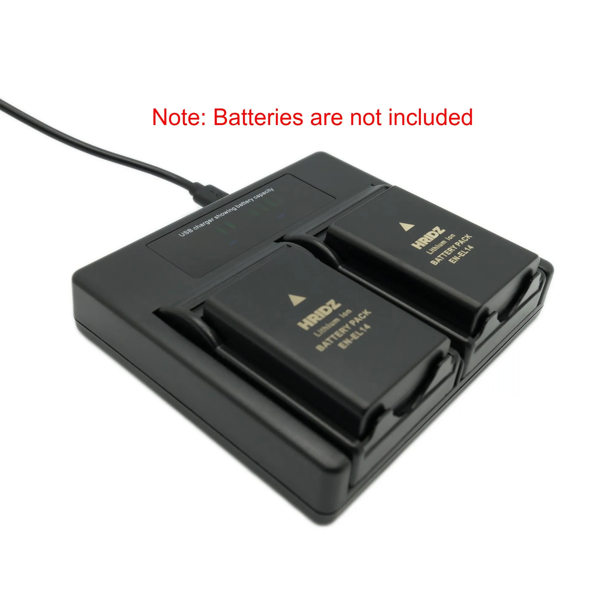 Hridz EN-EL14 Dual Charger For Nikon EN-EL14 Battery