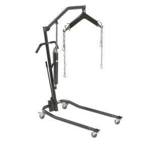 Hydraulic Patient Lift with Six Point Cradle, 3" Casters, Silver Vein