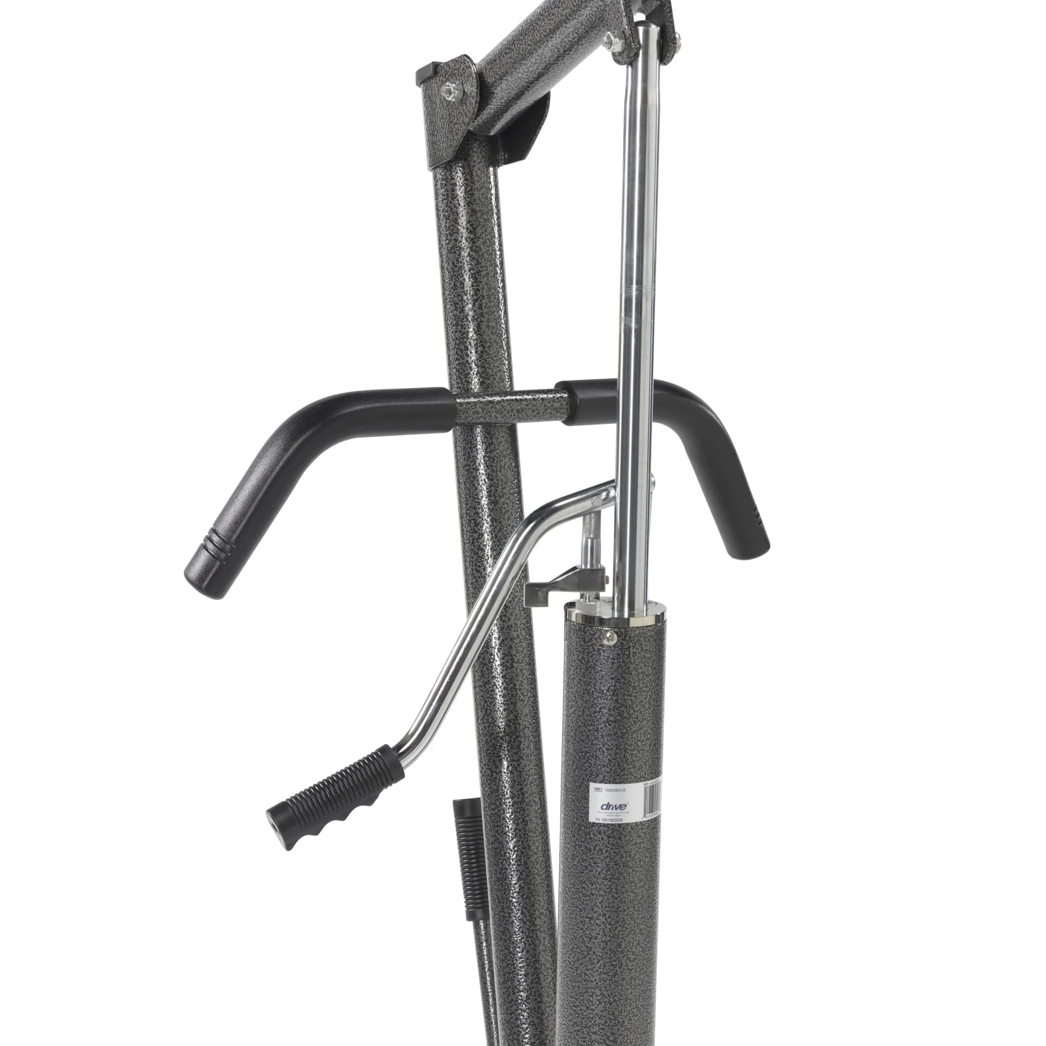 Hydraulic Patient Lift with Six Point Cradle, 3" Casters, Silver Vein