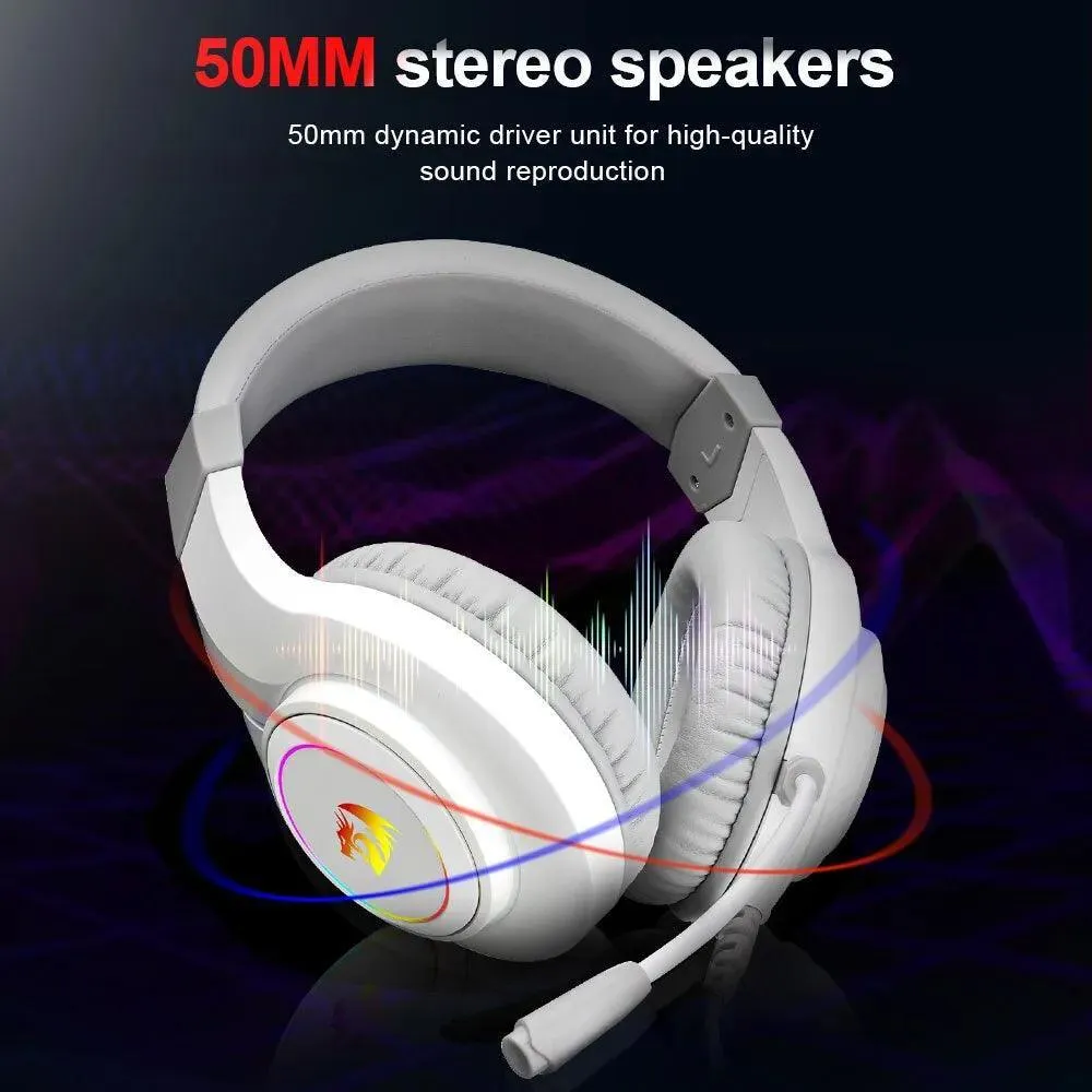 HYLAS H260 RGB Gaming Headphones with Surround Sound and Noise-Canceling Mic for Ultimate Gaming Experience