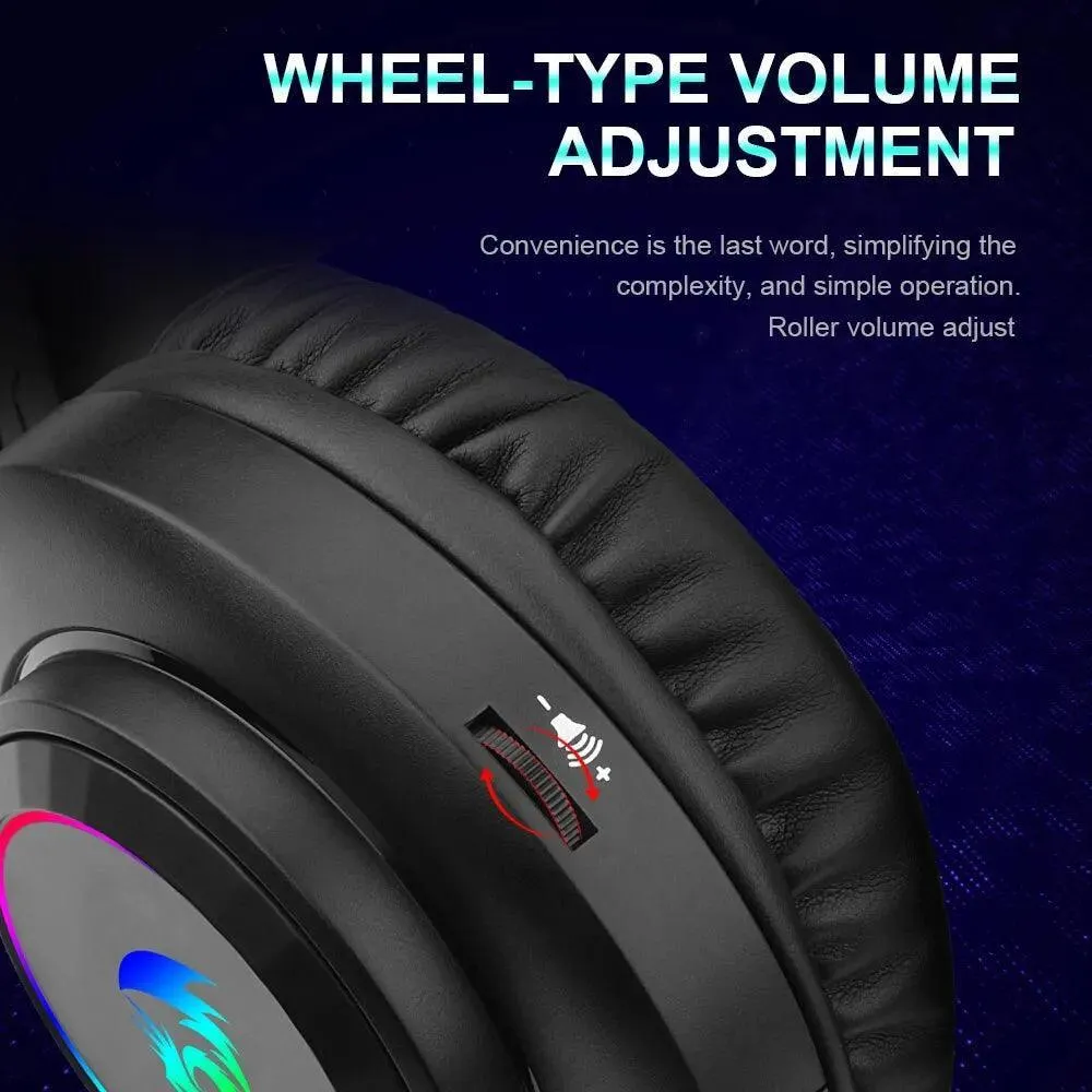 HYLAS H260 RGB Gaming Headphones with Surround Sound and Noise-Canceling Mic for Ultimate Gaming Experience