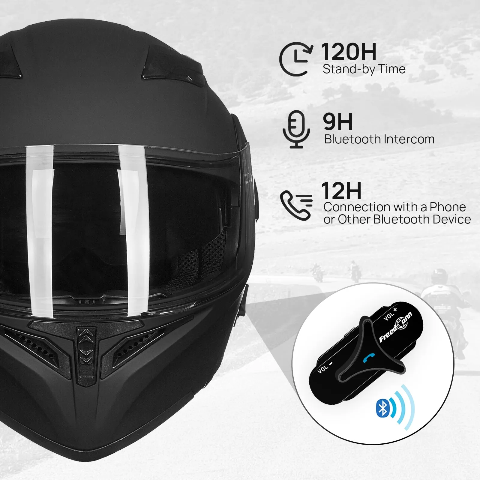 ILM Modular Flip up Full Face Bluetooth Motorcycle Helmet Model 902BT PRO