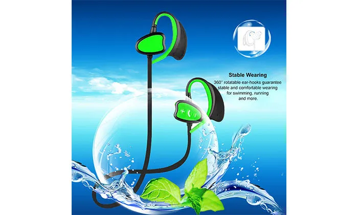 IPX8 Waterproof Bluetooth Headphones