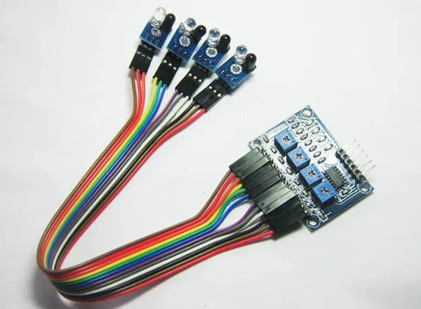 IR Obstacle Sensor Array Module - 4 Way