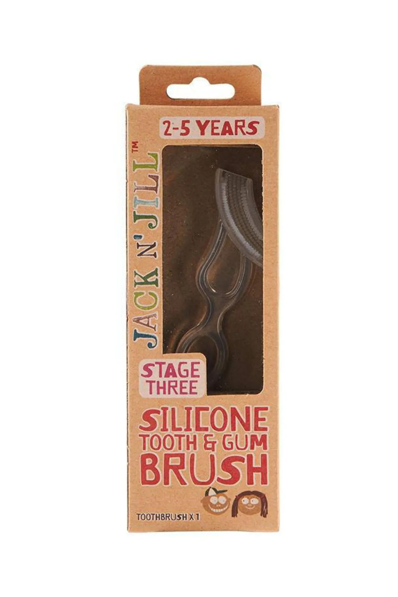 Jack N' Jill Silicone Tooth & Gum Brush - Stage 3 (2-5 years)