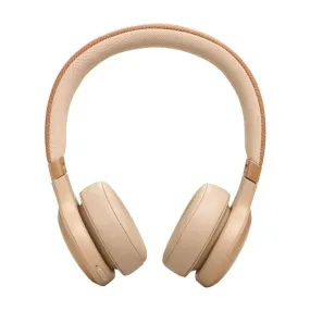 JBL Live 670NC Noise-Cancelling On-Ear Wireless Headphones (Sandstone)