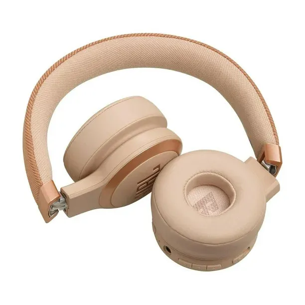 JBL Live 670NC Noise-Cancelling On-Ear Wireless Headphones (Sandstone)