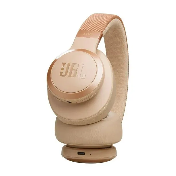 JBL LIVE 770NC Over-Ear Noise-Cancelling Headphones (Sandstone)