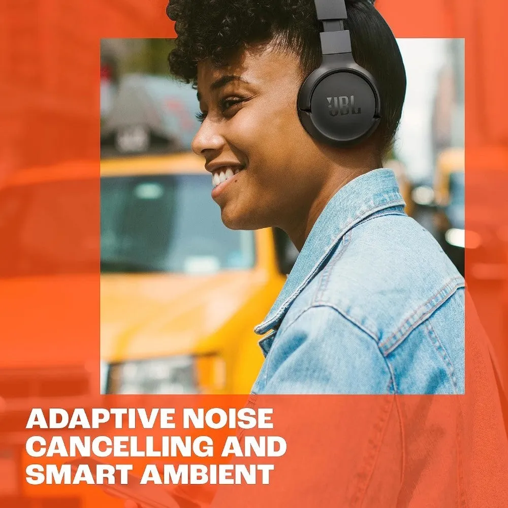 JBL TUNE 770NC Adaptive Noise Cancelling Wireless Over-Ear Headphones | Built-in Microphone | Smart Ambient | Multi-Point Connection | Foldable Design