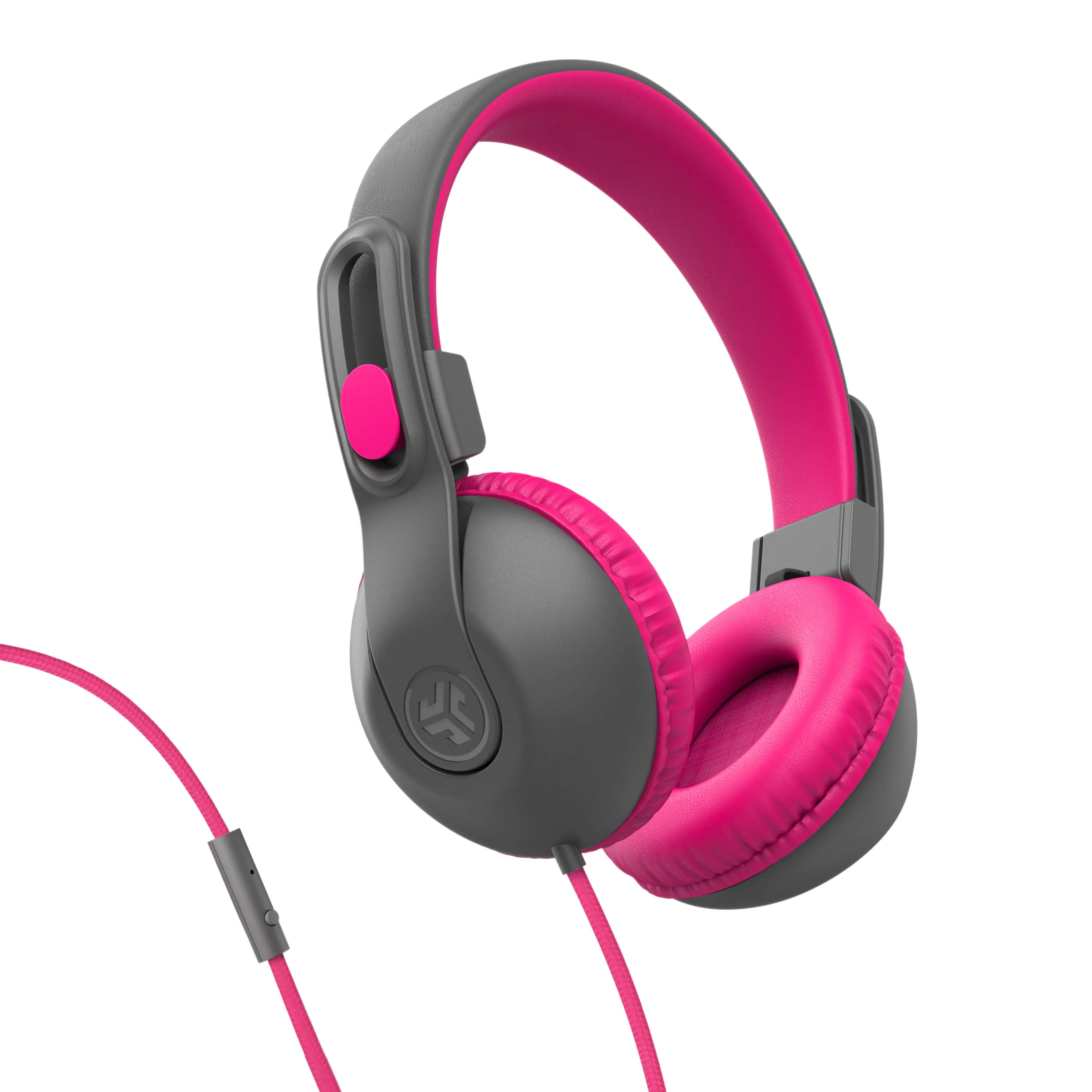 JBuddies Studio 2 On-Ear Kids Wired Headphones Pink/Gray