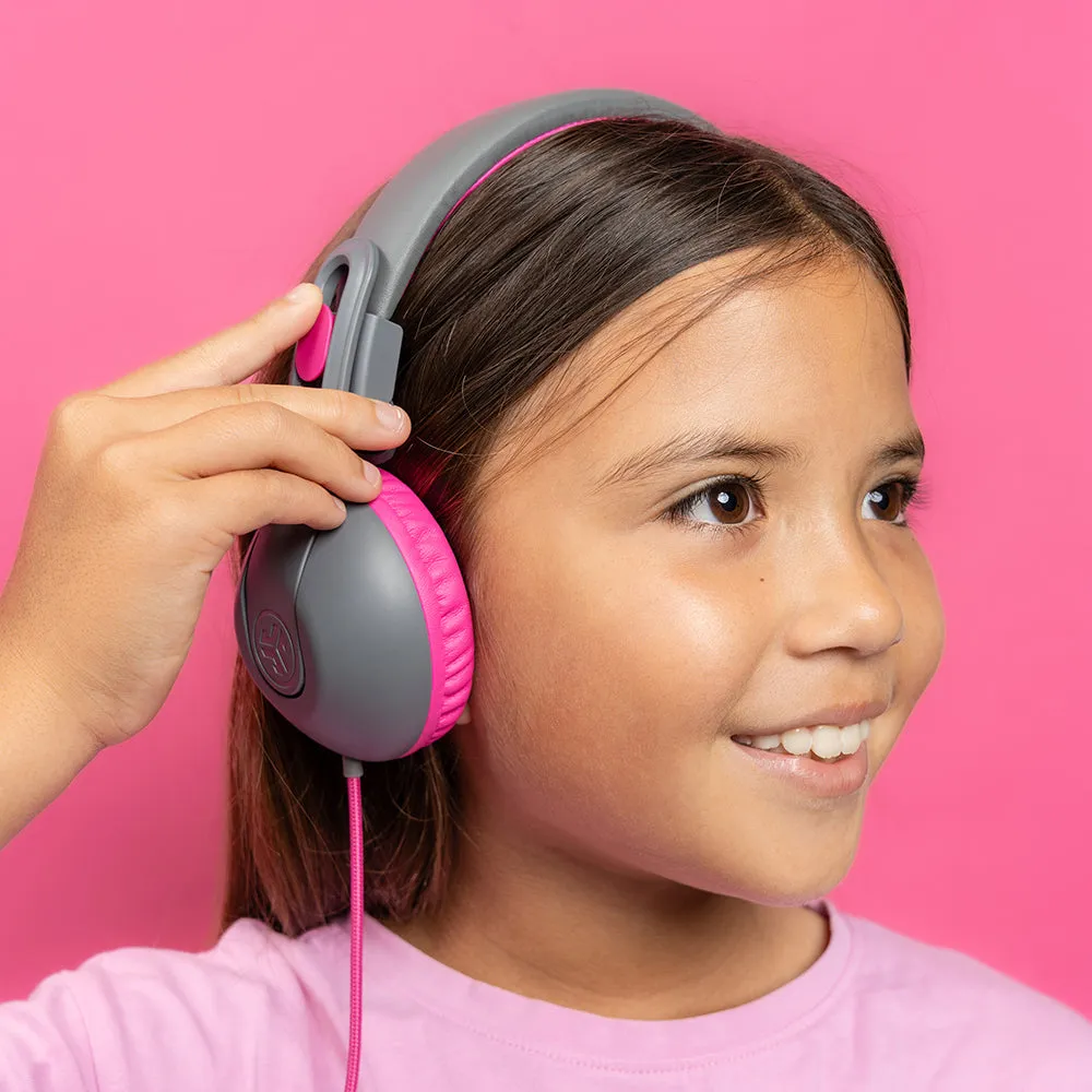 JBuddies Studio 2 On-Ear Kids Wired Headphones Pink/Gray