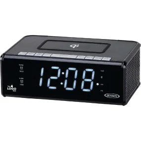 Jensen Audio Clock Radio with Qi Charging