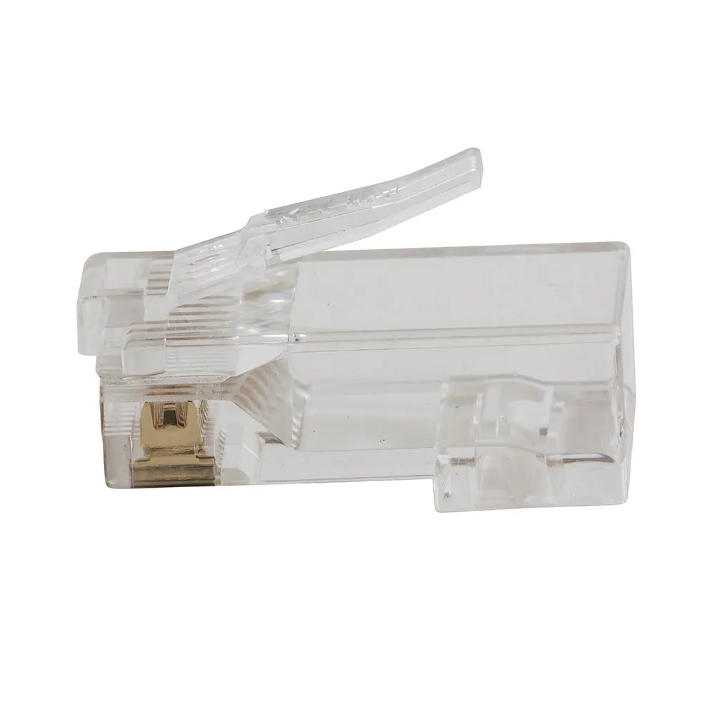 Klein VDV826-702 Pass-Thru Modular Data Plug, CAT5E, 50-Pk