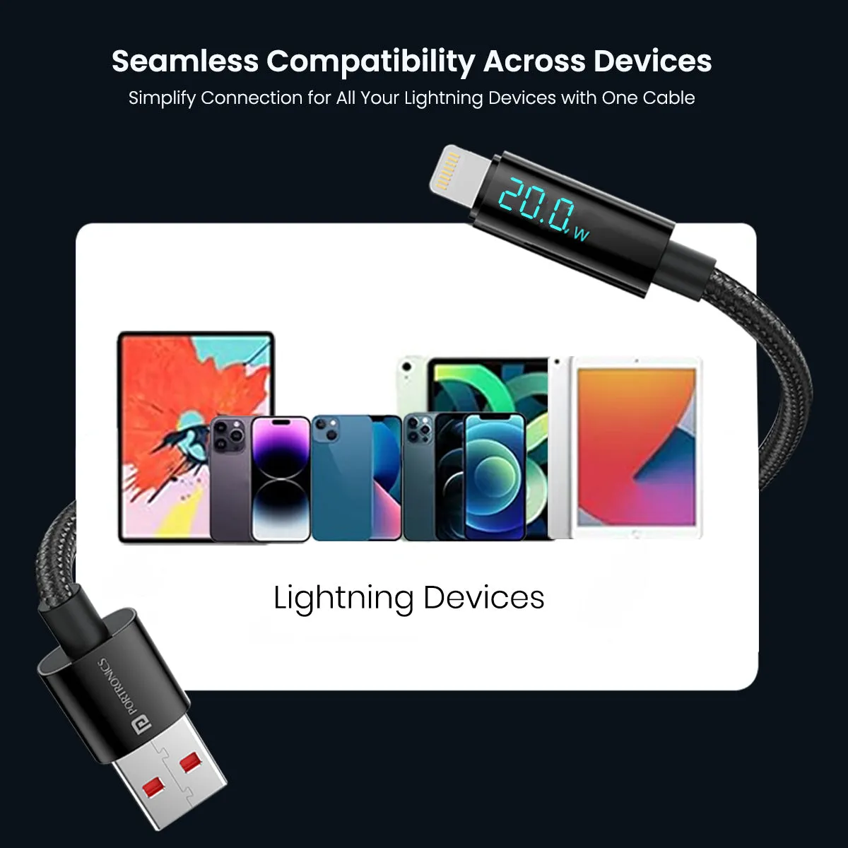 Konnect View - USB-A to 8 Pin Display Cable 1.2m