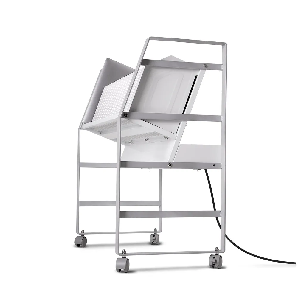 Line Leader Open Charging Cart – Holds Up to 16 Devices - White