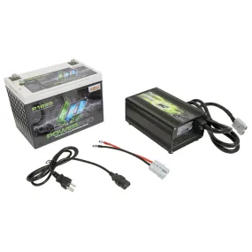 Lithium Pros Lithium-Ion Power Pack 16V Battery w/Charger - 1100 Cranking Amp - Top Post Screw-In Terminals - 10.24" L x 7.20" H x 6.93" W