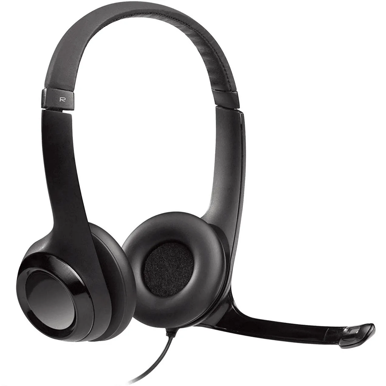 Logitech H390 USB Headset Headphones Microphone Noise Cancelling Black