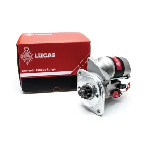 Lucas starter. Jaguar E Type 3.8, MkII, S Type 2.4,3.4. MG TB, TC with 93 tooth ring gear. 37.5 mm pinion.