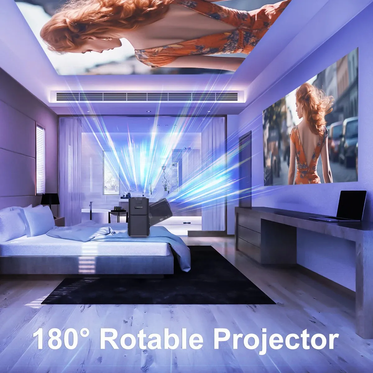 Magcubic 4K Native 1080P Android 11 Projector 390ANSI HY320 Dual Wifi6 BT5.0 Cinema Outdoor Portable Projetor Upgrated HY300