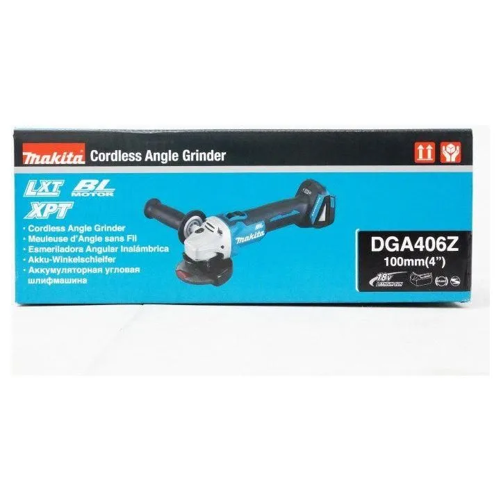 Makita DGA406Z 18V Cordless Brushless Angle Grinder (LXT-Series) [Bare]