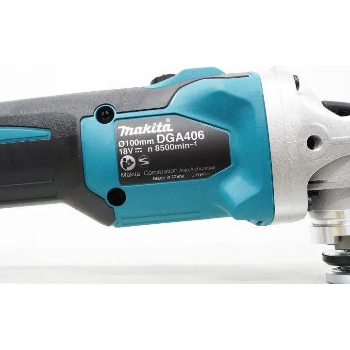 Makita DGA406Z 18V Cordless Brushless Angle Grinder (LXT-Series) [Bare]