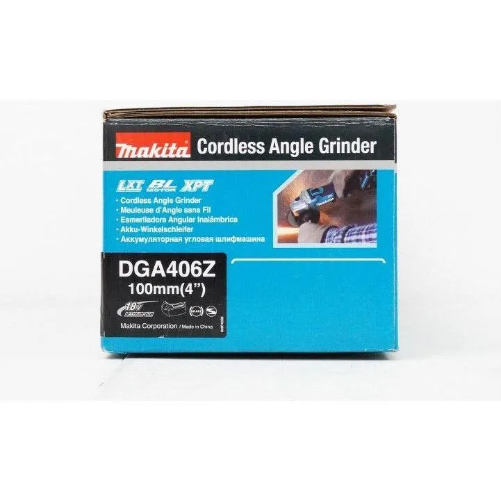 Makita DGA406Z 18V Cordless Brushless Angle Grinder (LXT-Series) [Bare]