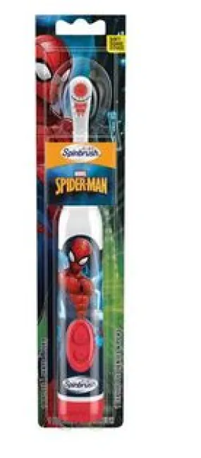 Marvel Spiderman Spinbrush Battery Power Toothbrush 3  Years Soft