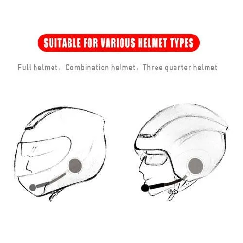 MaxTo M1 Motorcycle Riders BT Headphone Moto Helmet Headset Wireless Handsfree Stereo Earphone Motorcycle Helmet Headphones Phones/MP3/GPS Speaker