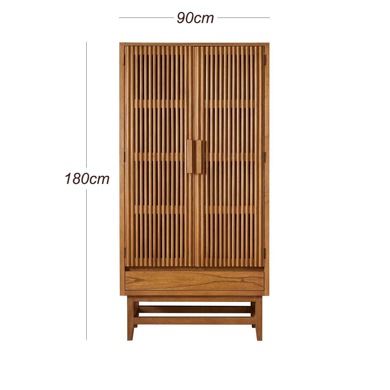 Melia Light Oak Wardrobe with Drawers