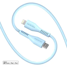 MICRODIA Fruitywire™ Liquid Silicon 60W USB-C to Lightning Charge & Sync Cable Interface USB-C (USB2.0), MFi Lightning Transfer Speed 480Mbps