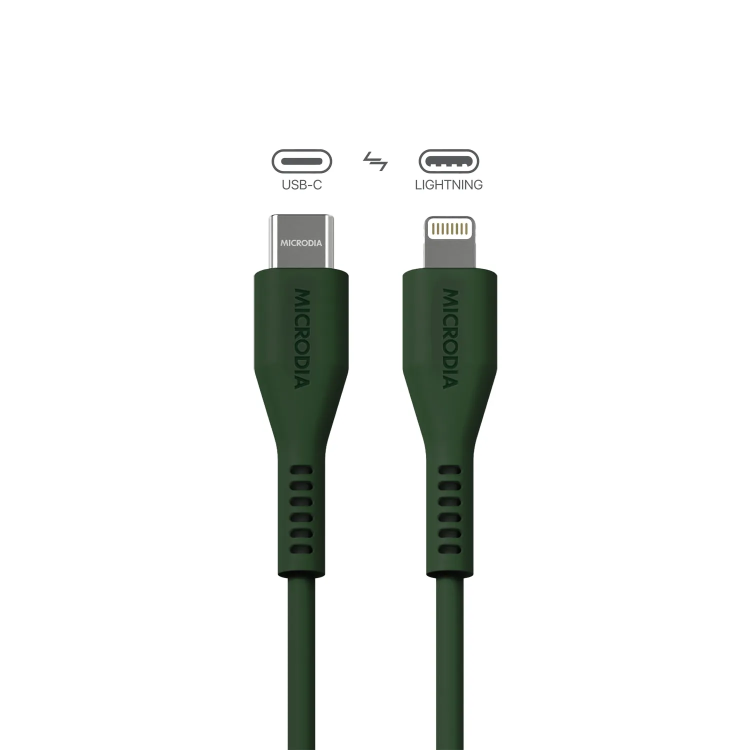 MICRODIA Fruitywire™ Liquid Silicon 60W USB-C to Lightning Charge & Sync Cable Interface USB-C (USB2.0), MFi Lightning Transfer Speed 480Mbps