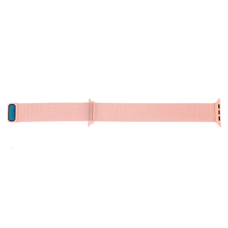 Milanese Loop Magnetic Stainless Steel Watch Band for Apple Watch Ultra 49mm&Watch Ultra 2 49mm / Series 10 46mm / 9&8&7 45mm / SE 3&SE 2&6&SE&5&4 44mm / 3&2&1 42mm(Pink)