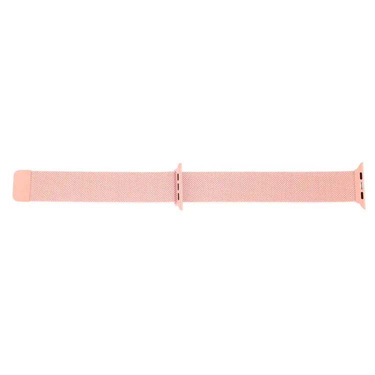 Milanese Loop Magnetic Stainless Steel Watch Band for Apple Watch Ultra 49mm&Watch Ultra 2 49mm / Series 10 46mm / 9&8&7 45mm / SE 3&SE 2&6&SE&5&4 44mm / 3&2&1 42mm(Pink)