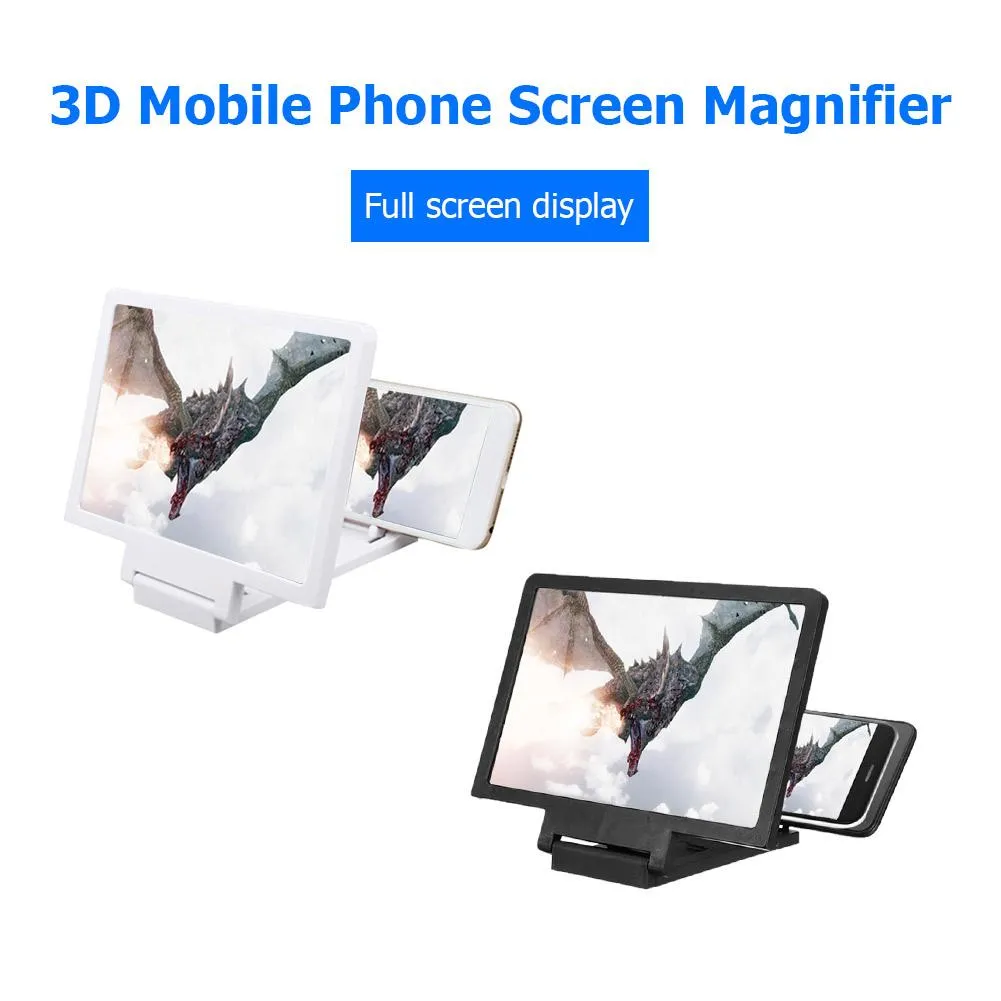 Mobile Phone Holder Stand Screen Video Magnifier Video Amplifier Amplifying Desktop Foldable Bracket Tablet Holder Eye Protector