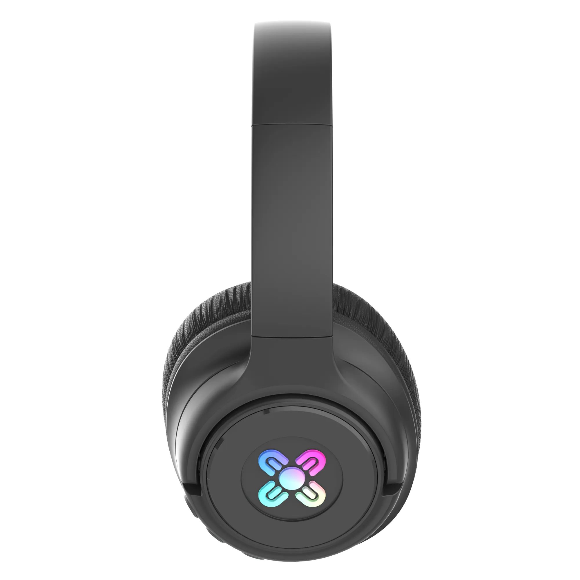 Moki Mixi LED Wireless Headphones Volume Limited Over Ear - Black