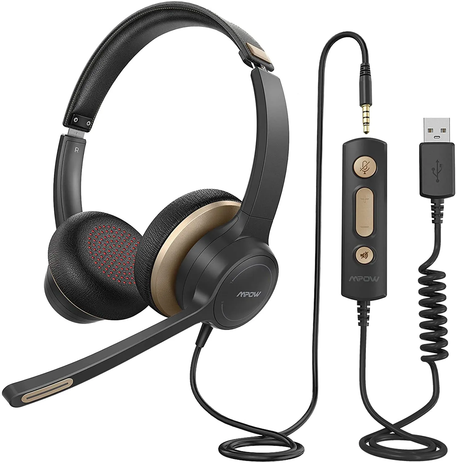 Mpow HC6 USB  Headset with Microphone for Skype/Webinar